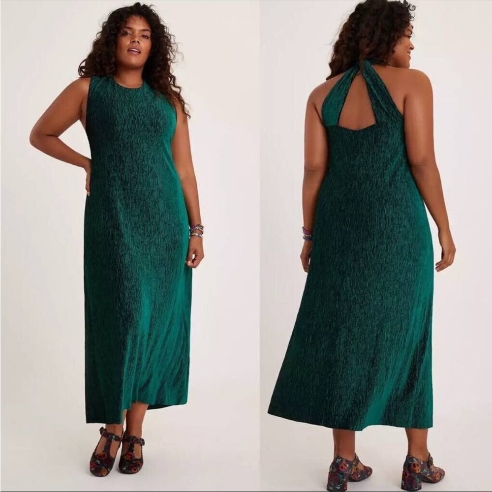 MAEVE Adrienne twist halter dress SM